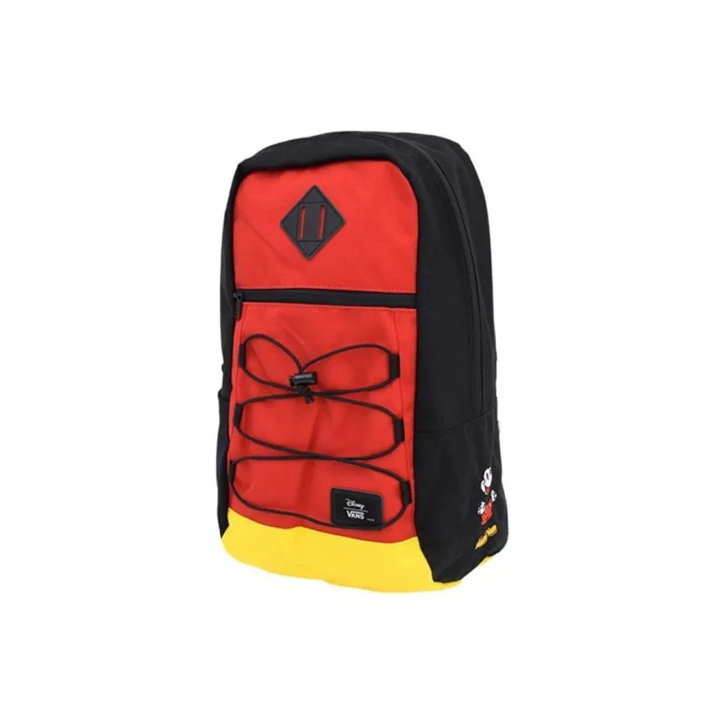 Vans Disney Collaboration Polyester Backpack Regular Unisex Black & Red & Yellow-1