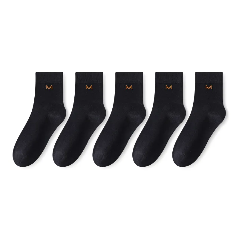 MIIOW Cool One Summer Series Mid Calf Socks Unisex 5 Pack-7