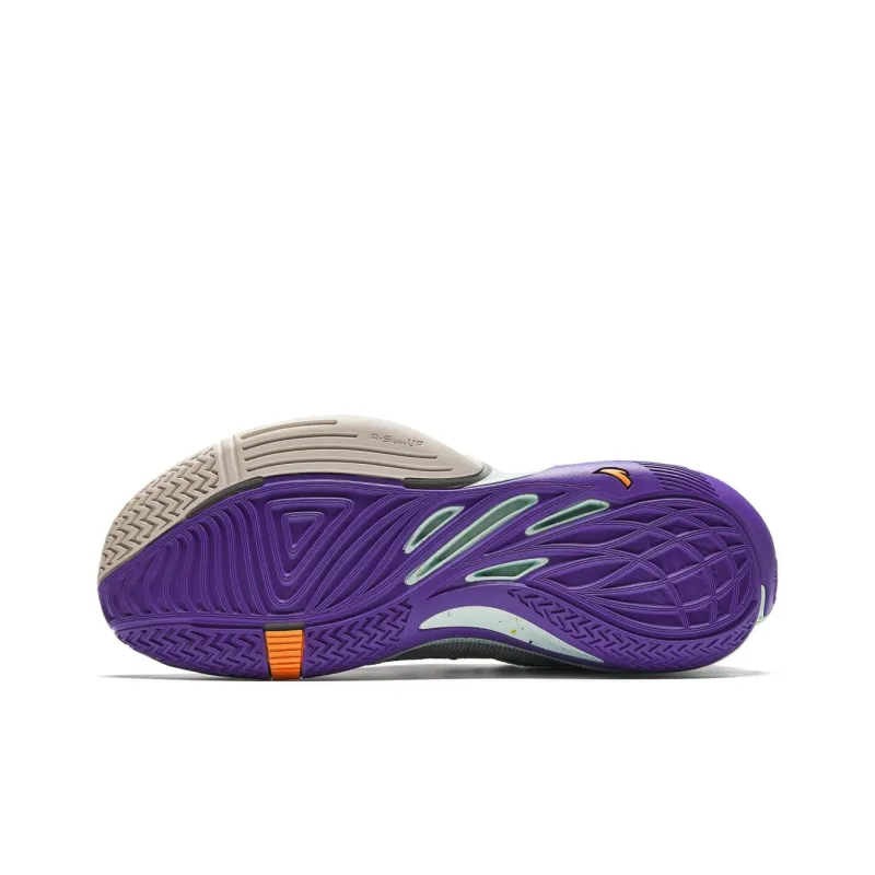 Anta Instant 1 ESG Cushioning Wear-Resistant Low-Top Basketball Shoes Men's Blue Gray Black-5