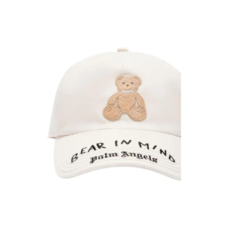 PALM ANGELS Bear Patch Baseball Cap-2