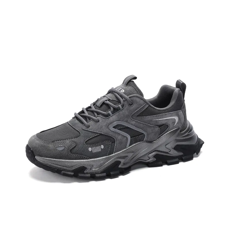 JEEP SPIRIT Anti Slip And Wear Resistant Height Increasing Low Top Chunky Sneakers Men's-1