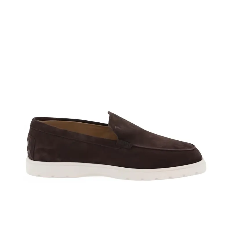 TOD'S Logo Embossed Slip-On Loafers-1