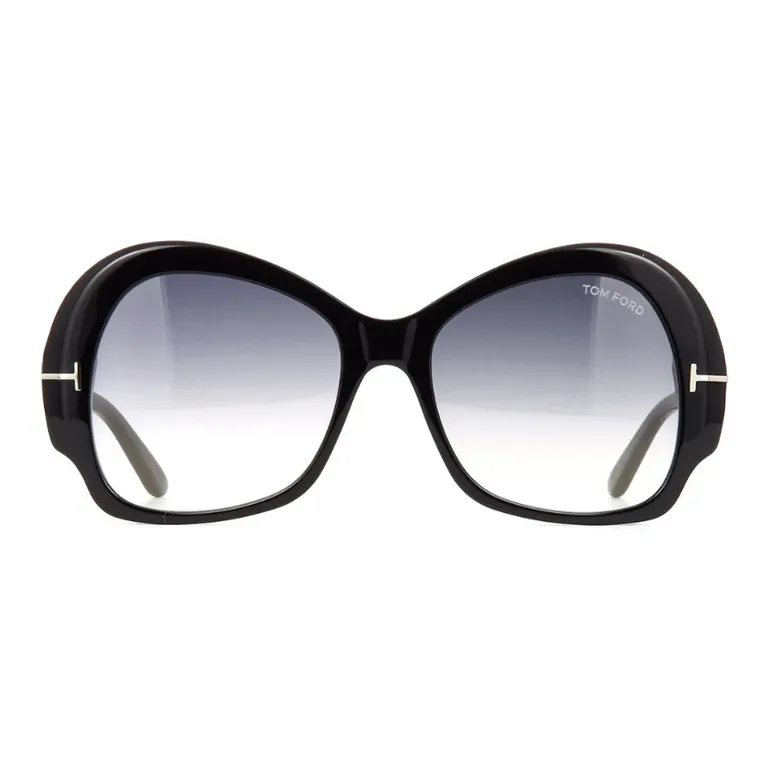 TOM FORD Acetate Butterfly Sunglasses Unisex Black-1