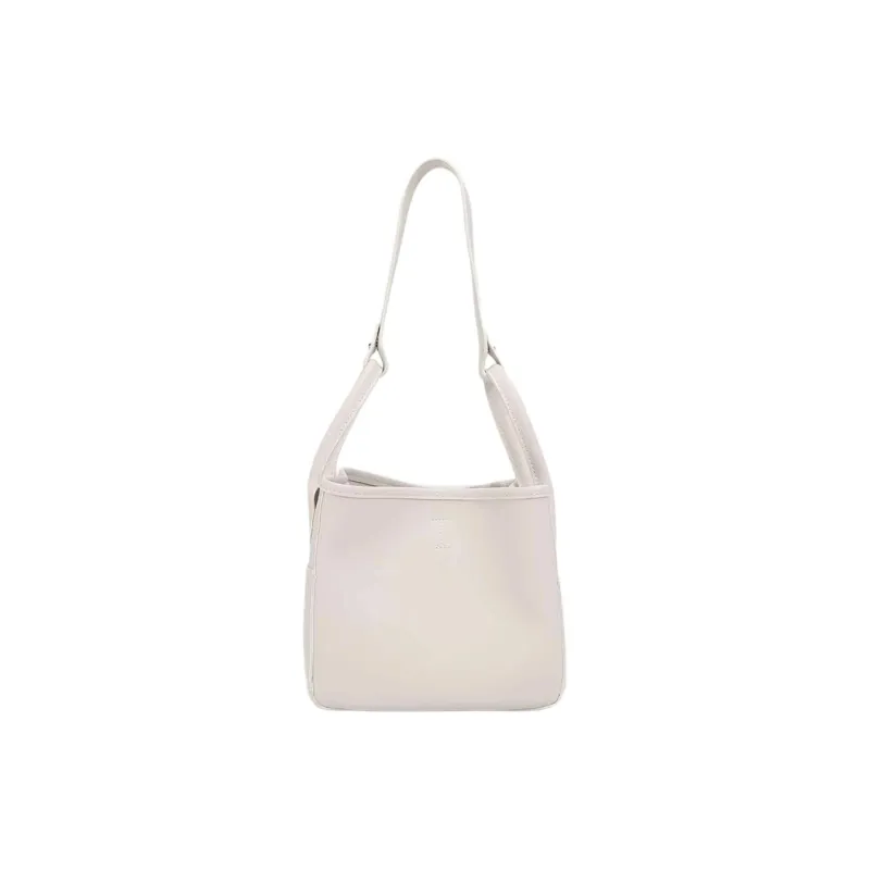 Carksky PU Shoulder Bag Regular Women's White/Black-0