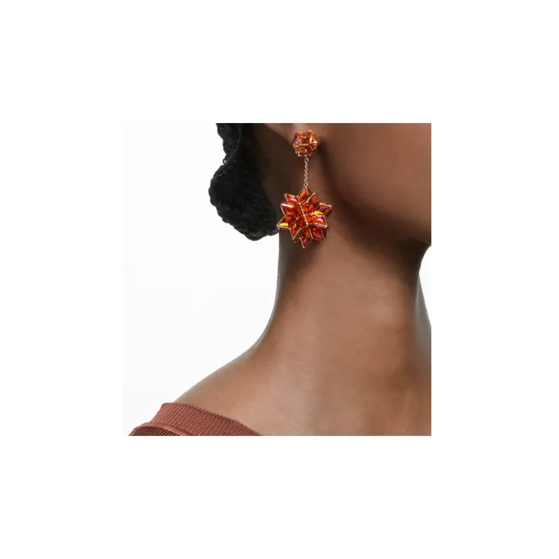 Swarovski Cuiosa Geometric-cut Drop Earrings-2
