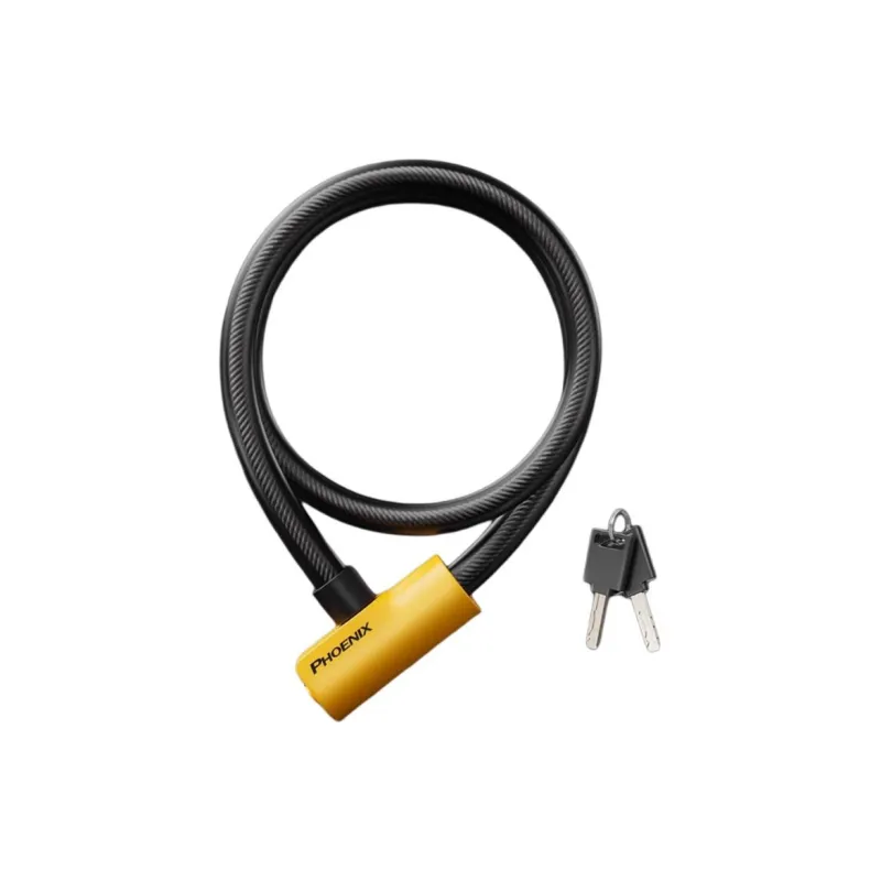PHOENIX Bicycle Locks Zinc Alloy Burglar-Resistant Cable Lock-14