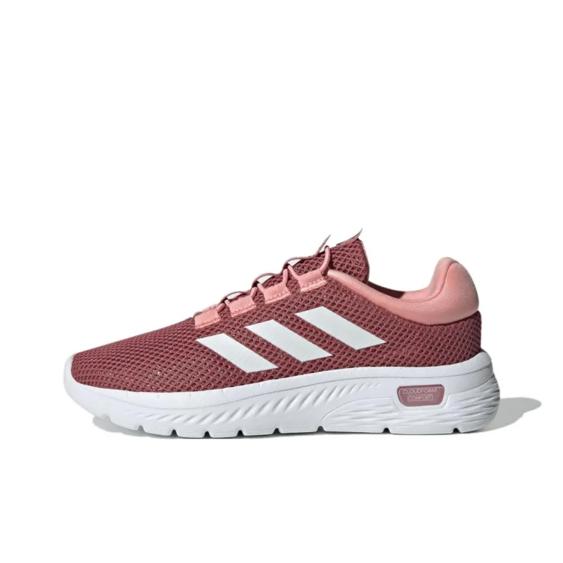Adidas Cloudfoam Comfy Preloved Crimson Cloud White Semi Pink Spark Women's-0