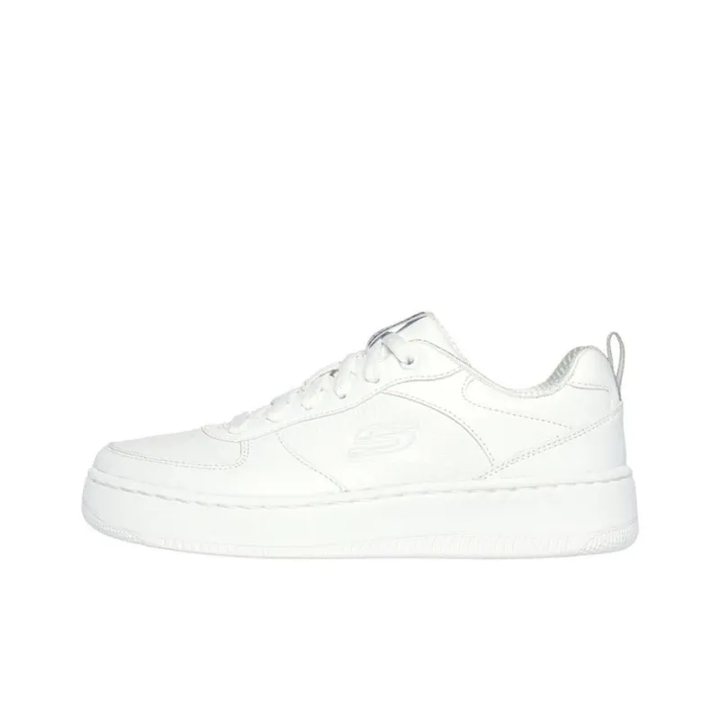 Skechers Sport Court 92 Anti Slip Wear Resistant Low Top Skateboard Shoes Women's White-0