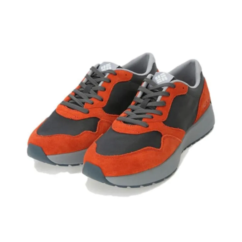 Columbia Anti Slip Wear Resistant Low Top Casual Shoes Unisex Orange Gray-2