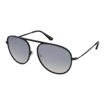 TOM FORD Irregular Shape Sunglasses Men's Black