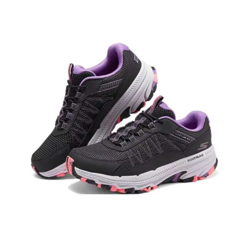 Skechers WOMEN'S GO Series Non slip Support Low Top Casual Running Shoes Women's Black Purple-2
