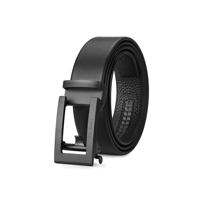 PIERRE CARDIN Stainless Steel Leather Belts Men's Width 3.4cm-1