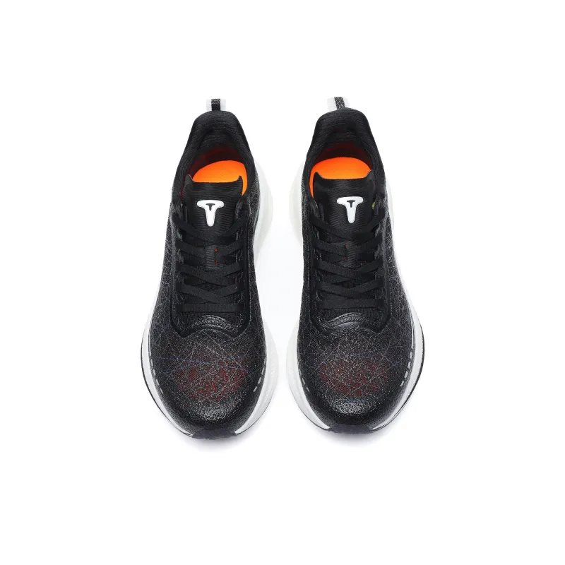 TREEPERI Low Top Carbon Plate Casual Marathon Training Sprint Running Shoes Unisex Cosmic Black-3
