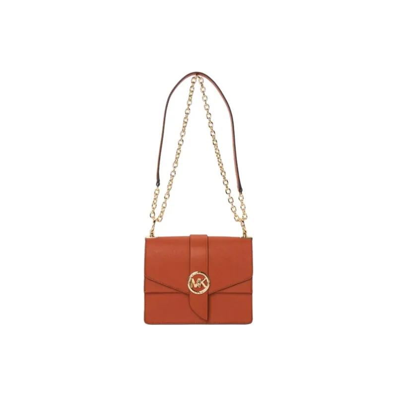 MICHAEL KORS Cow Leather Shoulder Bag Crossbody Bag Women's Orange-1