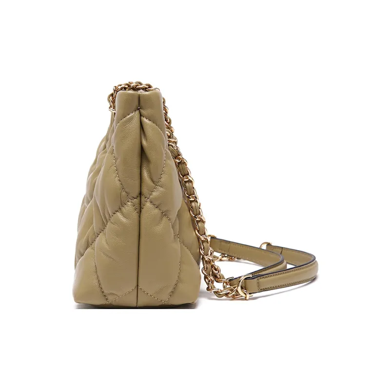 Montagut Sheepskin Chain Bag, Shoulder Bag Regular Women's Ecru/Light Green/Stone Gray/Acorn/Ice Coffee/Yellow/Black-7