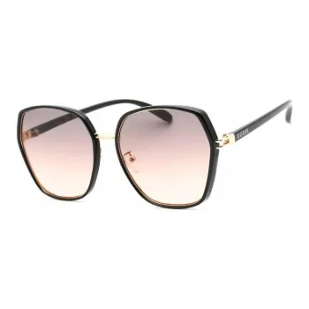 GUESS Metal Irregular Shape Sunglasses Women's Black