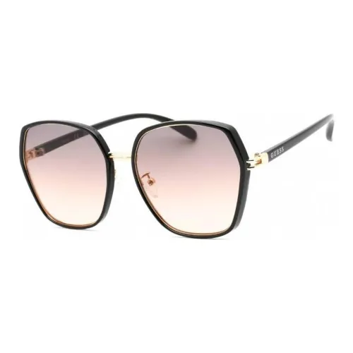 GUESS Metal Irregular Shape Sunglasses Women's Black