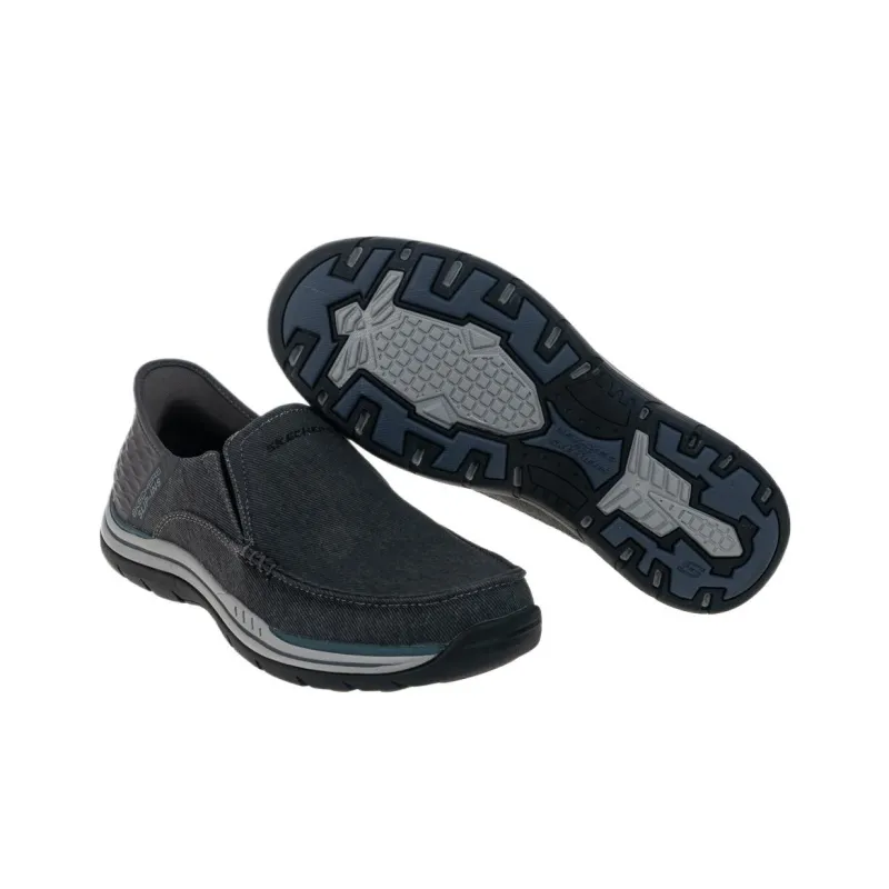 Skechers Expected Cushioning Impact Resistant Low Top Casual Shoes Men's Gray-3