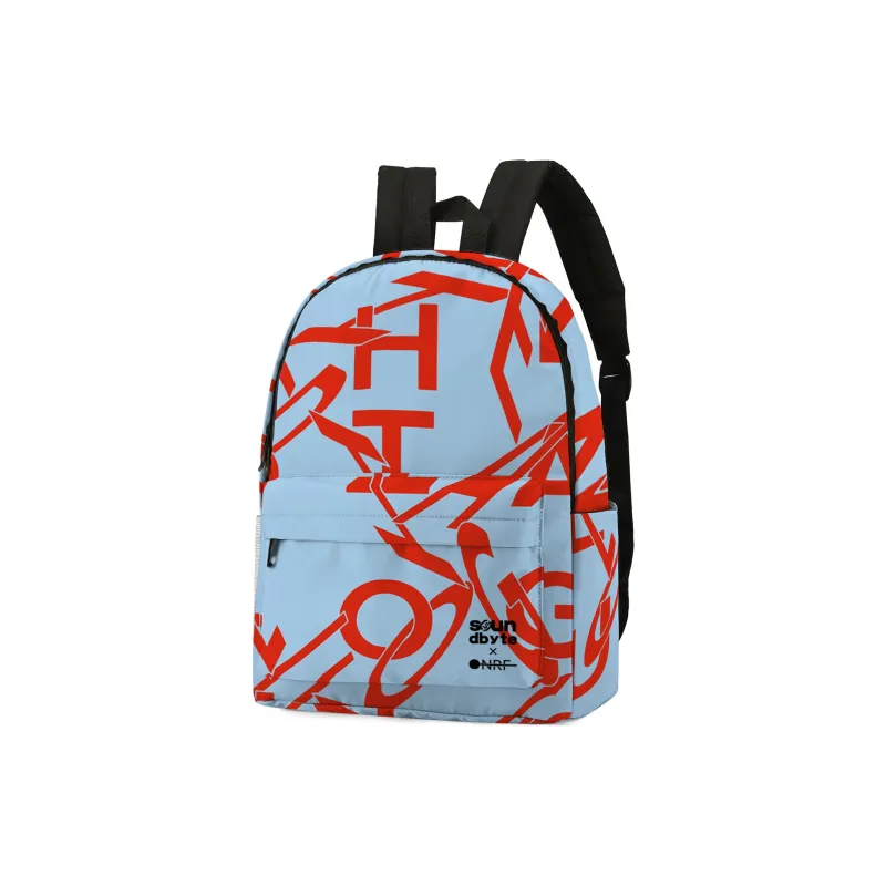 ONRF SOUNDBYTE Collaboration Polyester Backpack Unisex White-19
