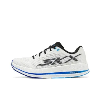 Skechers Arch Fit Anti-Slip Wear-Resistant Low-Top Casual Shoes Women's White Blue