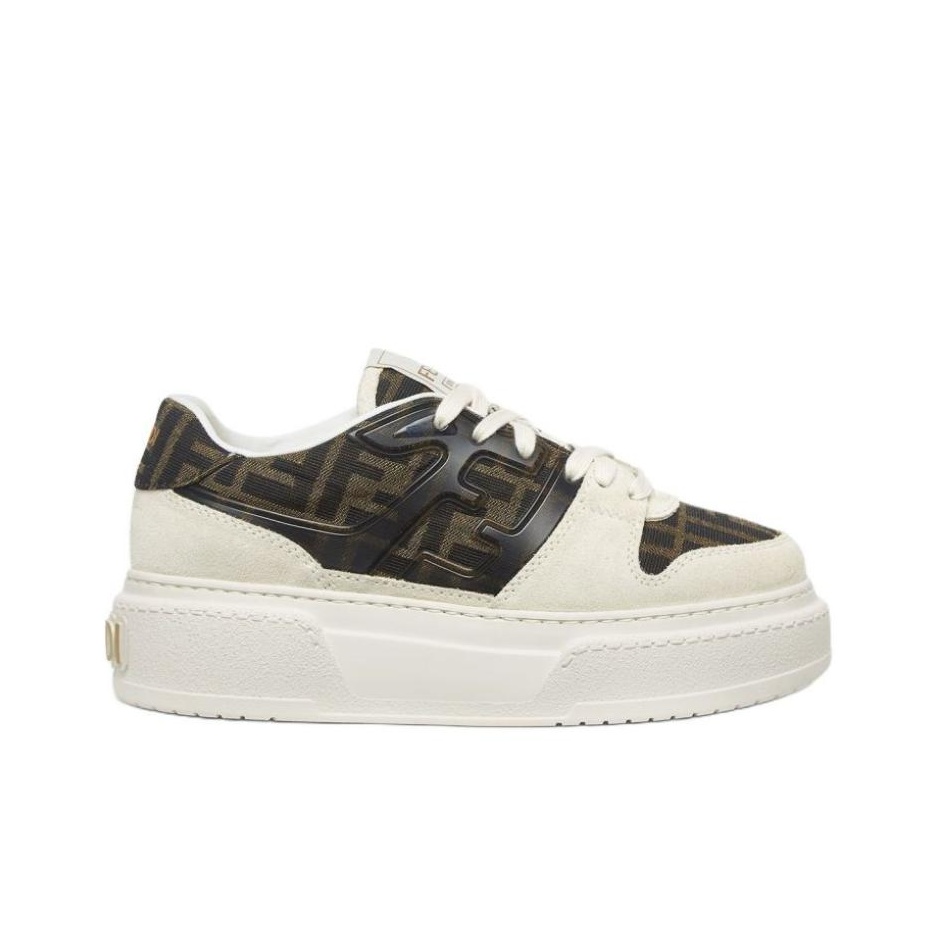 【FENDI】Match sneakers/追跡+関税+全国送料込み Fendi Match Mesh Low-Top Sneakers - Pink | Editorialist