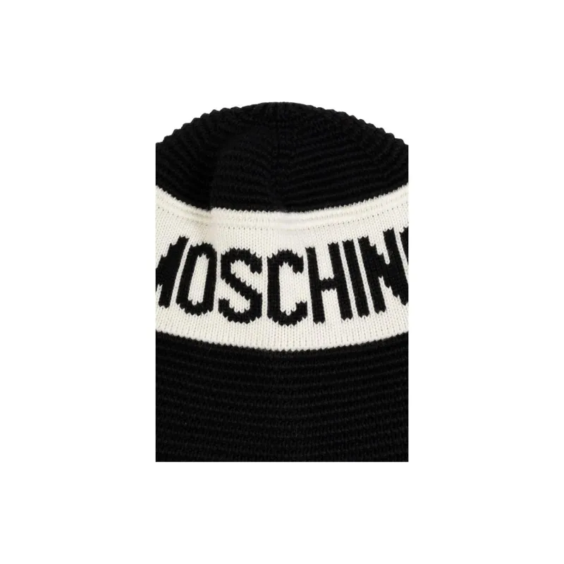 MOSCHINO Intarsia-logo Knit Beanie-2