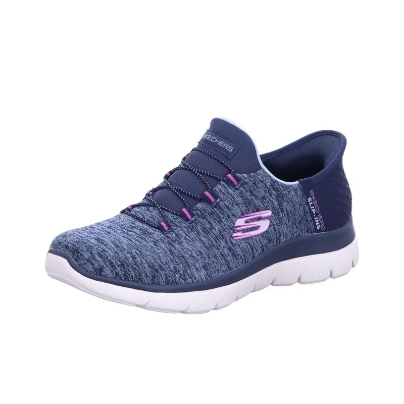 Skechers Summits Anti Slip Wear Resistant Low Top Casual Shoes Women's Marine Blue-2