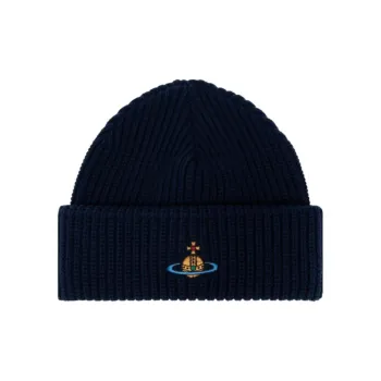 Vivienne Westwood Orb Embroidered Knitted Beanie