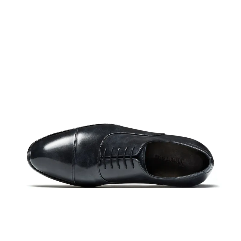TRUFFAUT British Business Three Headed Dress Shoes Men's Iron Gray-3