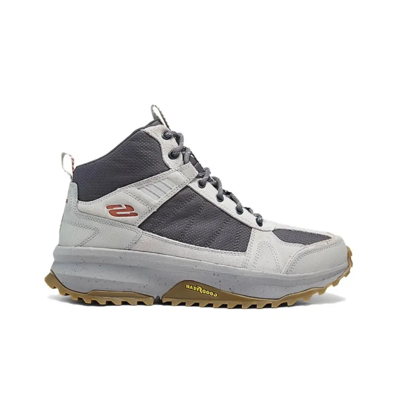 Skechers OUTDOOR Slip Resistant Breathable Mid Top Hiking Shoes Men's Gray-1