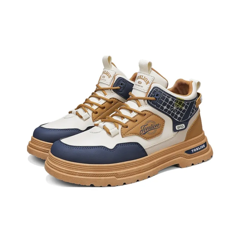 Tonlion Cushioned Slip-Resistant Abrasion-Resistant Mid-Top Casual Shoes Men's-2