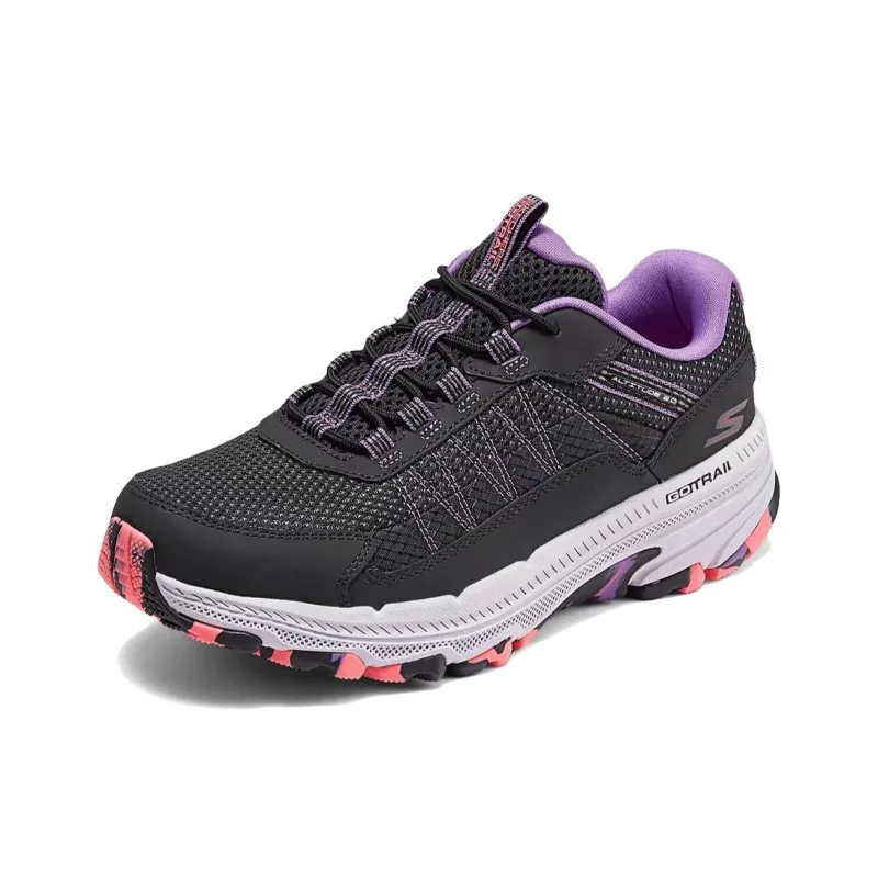 Skechers WOMEN'S GO Series Non slip Support Low Top Casual Running Shoes Women's Black Purple-1