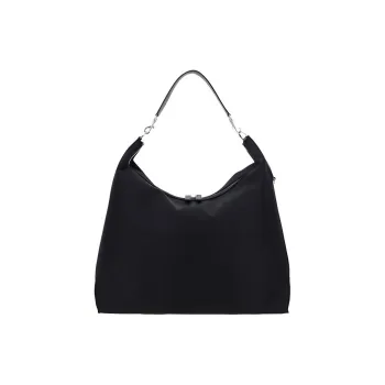 MCM Aren Jacquard Nylon With Nappa Leather Trim Portable Crossbody Bag, Shoulder Bag Unisex Black
