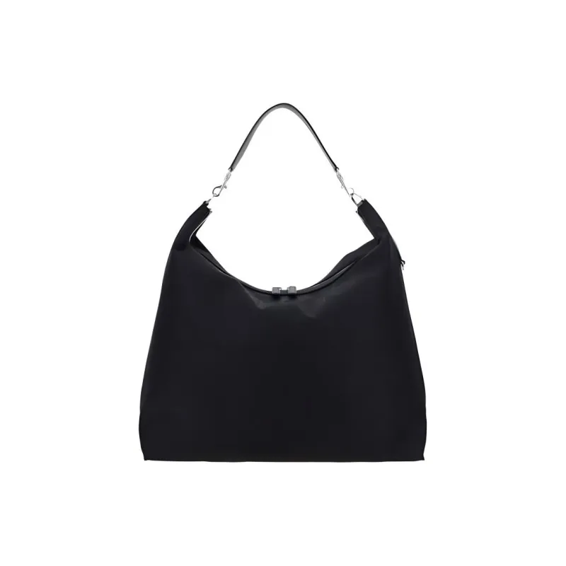 MCM Aren Jacquard Nylon With Nappa Leather Trim Portable Crossbody Bag, Shoulder Bag Unisex Black-0