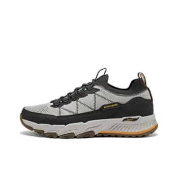 Skechers OUTDOOR MENS Non slip Support Low Top Outdoor Shoes Men's Gray Yellow