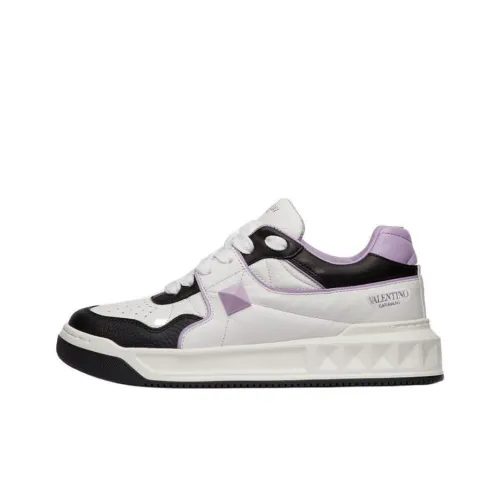 Valentino One Stud 'Xing' Special Edition Low-Top Sports Stylish Skateboarding Shoes Women's Purple