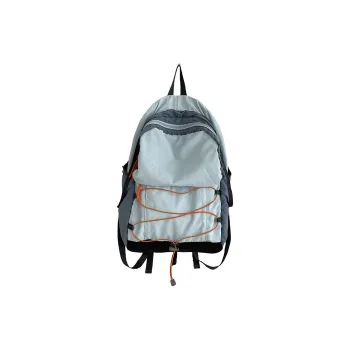 Travel Nylon Backpack Regular Women's Blue/Purple/Beige