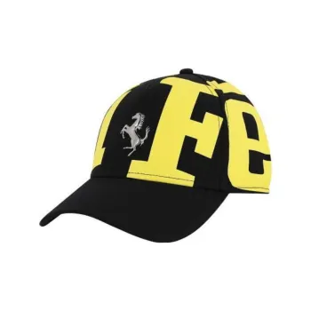 Ferrari Cotton Baseball Caps Men's Black