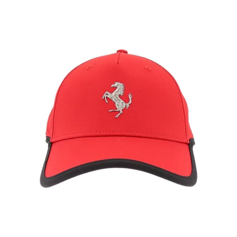 Ferrari Logo-embossed Cotton Cap-1
