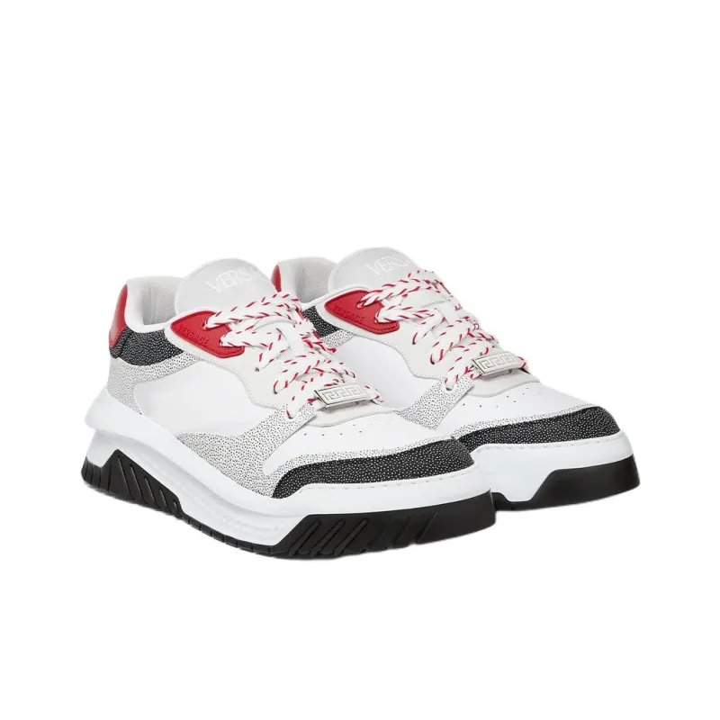 VERSACE Odissea Low Top Casual Shoes Men's White-2