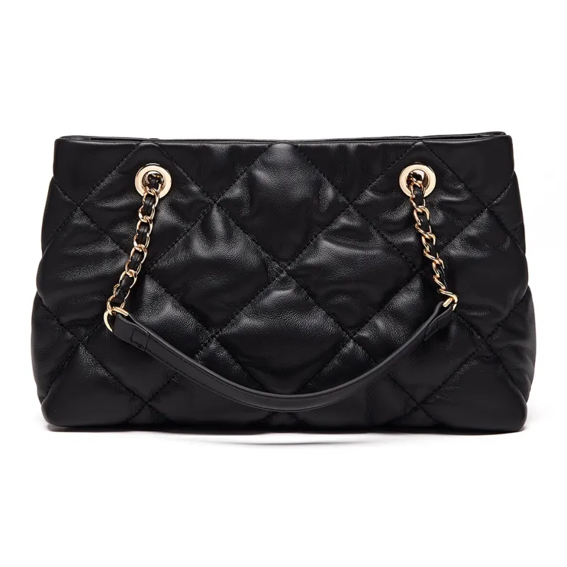 Montagut Sheepskin Chain Bag, Shoulder Bag Regular Women's Ecru/Light Green/Stone Gray/Acorn/Ice Coffee/Yellow/Black-30