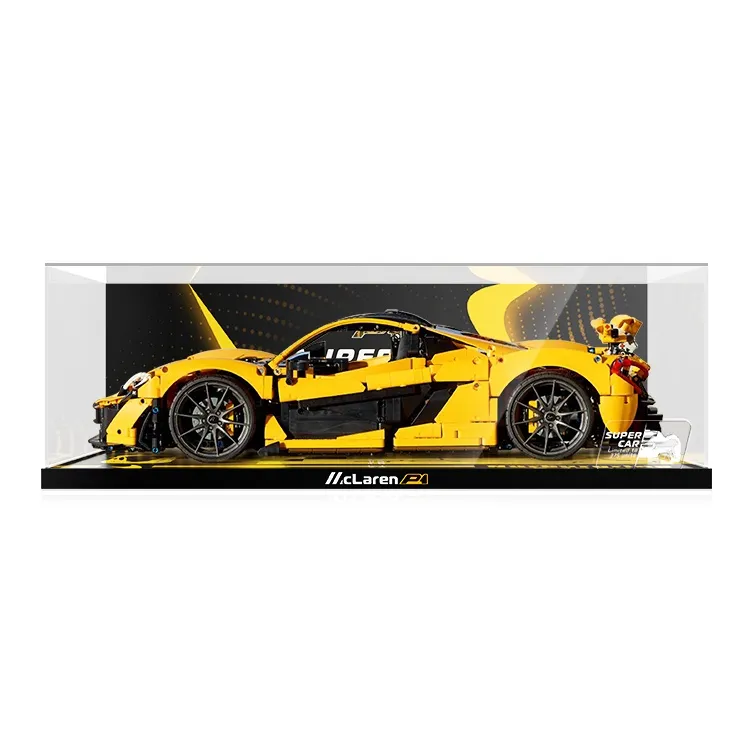 LIGHT YOUR BRICKS LeYiBai Compatibility Building Block 42172 McLaren P1 Racing Storage Box Model Accessories-4