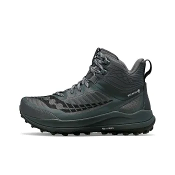 Saucony Ultra Ridge Slip Resistant High Top Hiking Shoes Men's Blue Gray