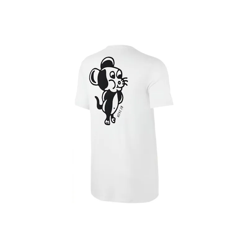 Nike T Shirts Unisex White-1