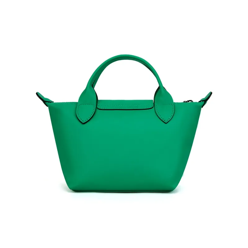 LONGCHAMP Cow Leather Shoulder Bag Crossbody Bag Handbag Women's Green-3