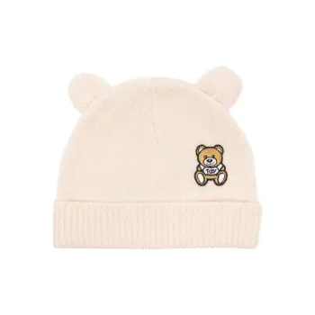 MOSCHINO Teddy Bear patch Beanie Hat