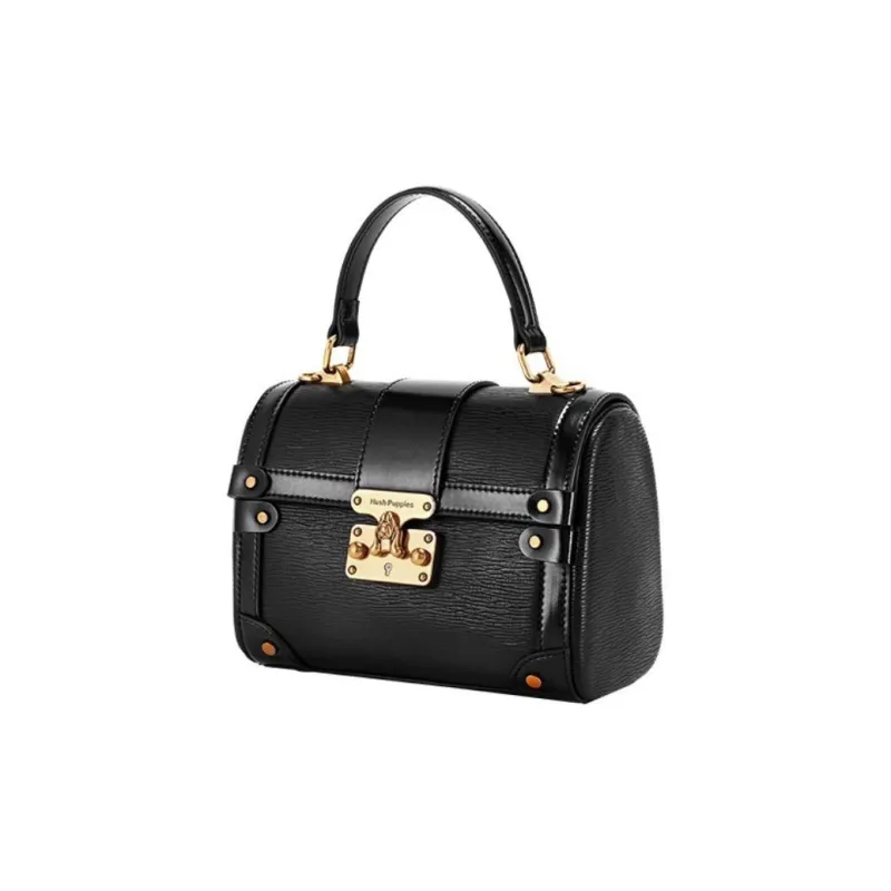 Hush Puppies Cow Leather One Shoulder Handbag Regular Women's Black/Green-1