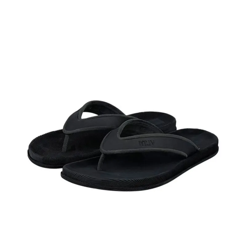 Valentino Rockstud Slip Resistant Flip Flops Men's Black-2