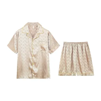 Qiao Ni Tong Pajama Set Men's Champagne
