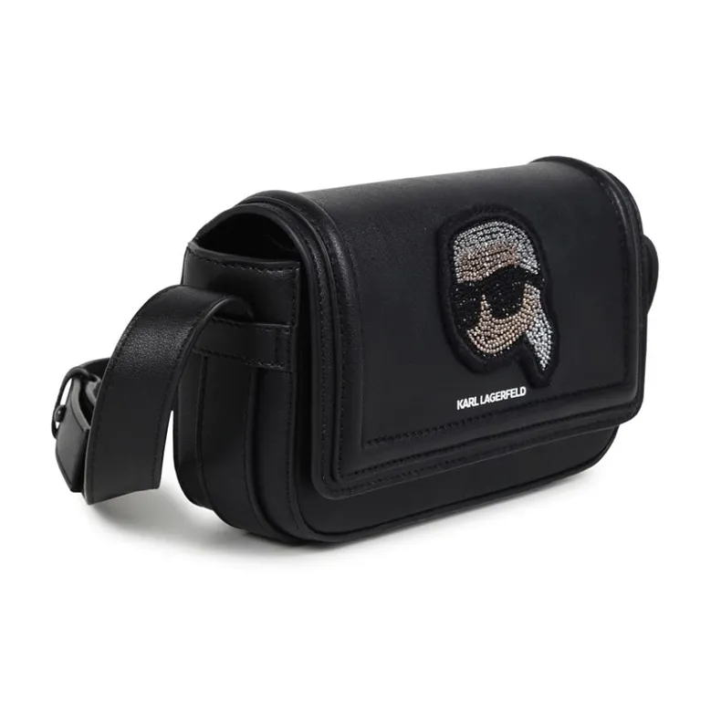 KARL LAGERFELD / Karl Lagerfeld Jeans Rhinestone Embellished Shoulder Bag-3